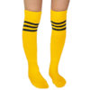 Ilgos sportinės kojinės iki kelių geltonos