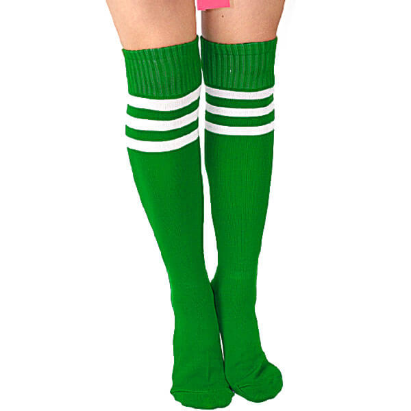 Ilgos sportinės kojinės iki kelių žalios